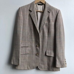 Vintage Lord & Taylor blazer cream multi color